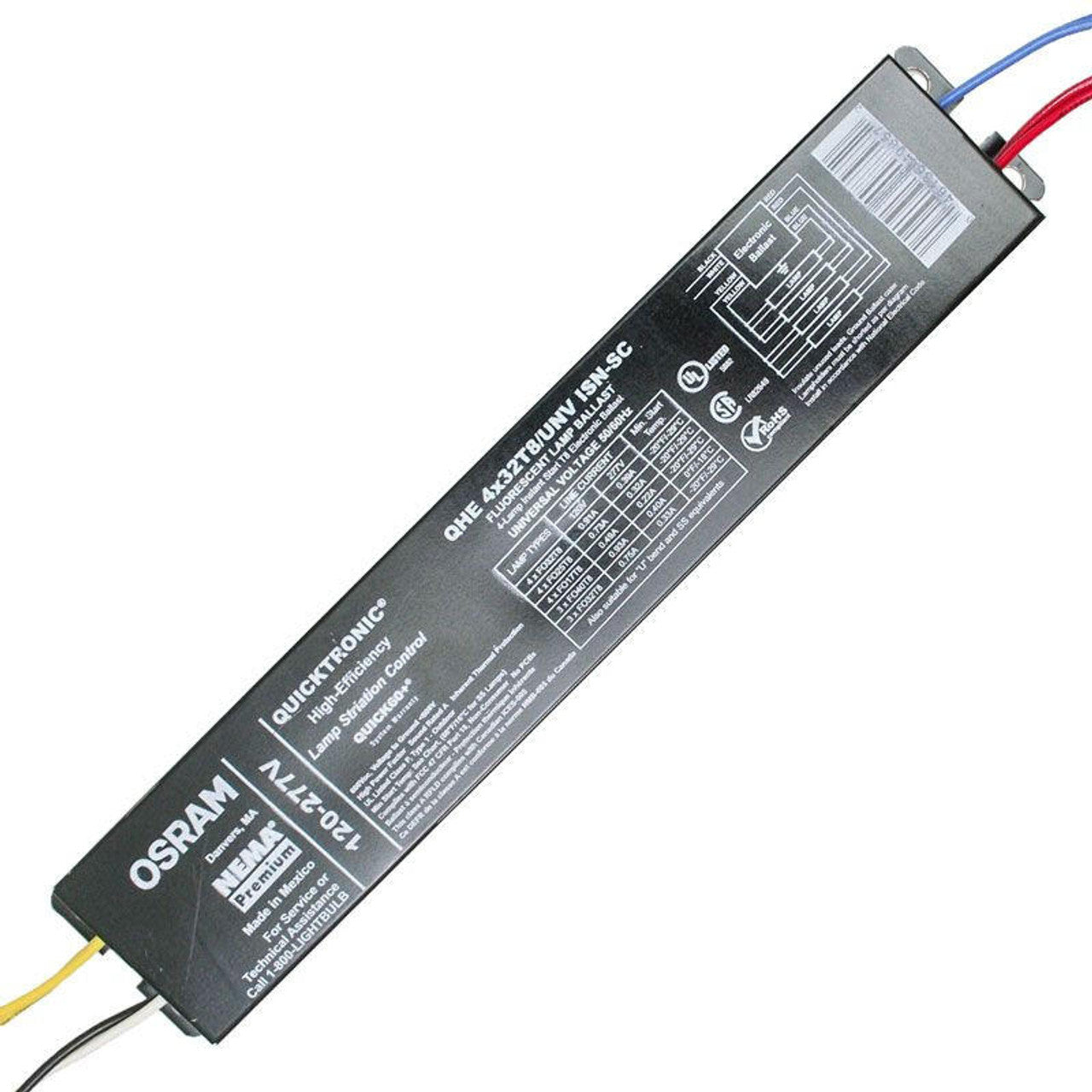 春夏新作モデル Sylvania 49857 OSRAM QUICKTRONIC QHE 4X32T8/UNV ISN-SC Ballasts お出かけ用品