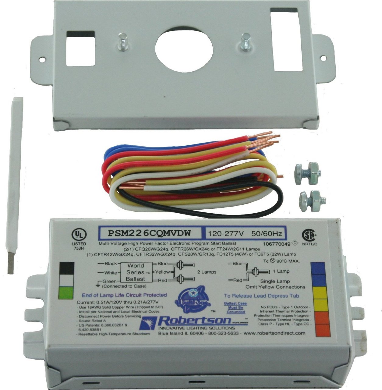 Robertson PSM226CQMVRK World Series 26W CFL Ballast Kit Ballasts